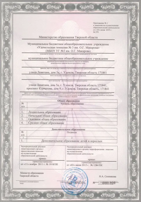 Свидетельство